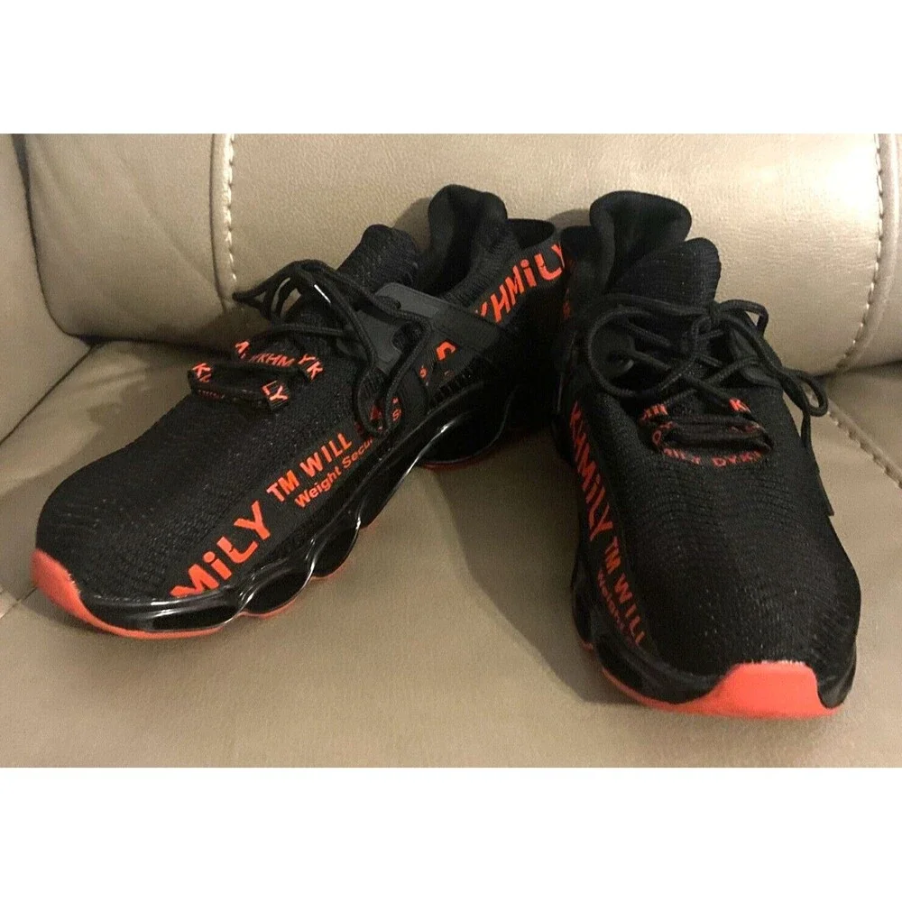 DYKHMILY Steel Toe Shoes for Men 7.5 or Women 9 Comfortable Non Slip Work Shoes